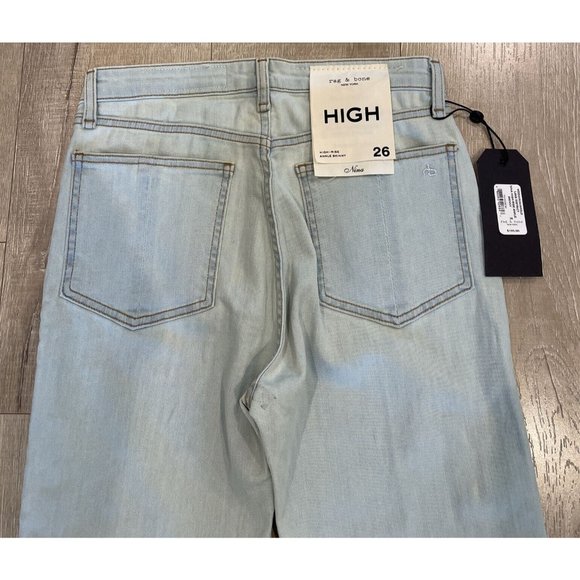 Rag & Bone Women's Nina High Rise Ankle Skinny Jeans Lake District Sz 26 NWT - Picture 13 of 14